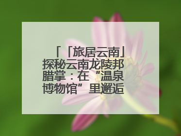 「旅居云南」探秘云南龙陵邦腊掌：在“温泉博物馆”里邂逅诗意康养生活