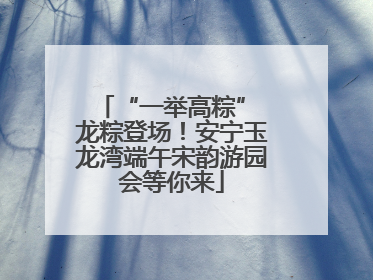 “一举高粽” 龙粽登场！安宁玉龙湾端午宋韵游园会等你来