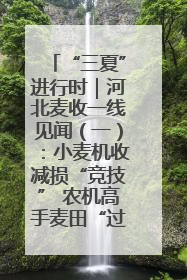 “三夏”进行时｜河北麦收一线见闻（一）：小麦机收减损“竞技” 农机高手麦田“过招”