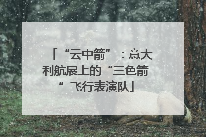 “云中箭”：意大利航展上的“三色箭”飞行表演队