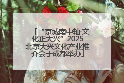 “京城南中轴·文化正大兴”2025北京大兴文化产业推介会于成都举办