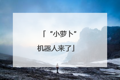 “小萝卜”机器人来了