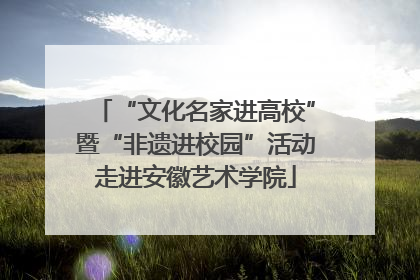 “文化名家进高校”暨“非遗进校园”活动走进安徽艺术学院