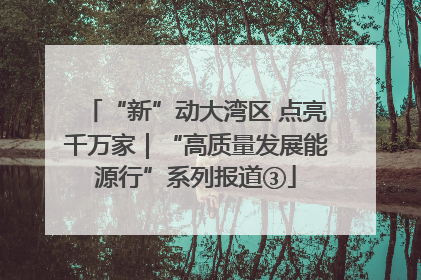 “新”动大湾区 点亮千万家｜“高质量发展能源行”系列报道③