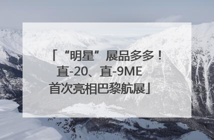 “明星”展品多多！直-20、直-9ME首次亮相巴黎航展