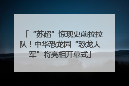 “苏超”惊现史前拉拉队！中华恐龙园“恐龙大军”将亮相开幕式