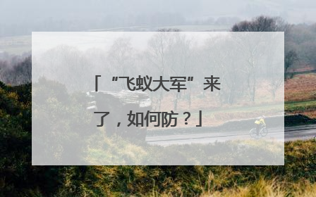 “飞蚁大军”来了，如何防？