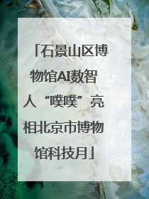 石景山区博物馆AI数智人“噗噗”亮相北京市博物馆科技月