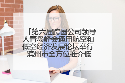 第六届跨国公司领导人青岛峰会通用航空和低空经济发展论坛举行 滨州市全方位推介低空经济发展优势