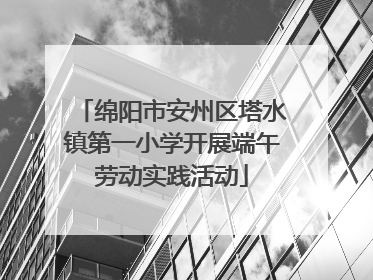 绵阳市安州区塔水镇第一小学开展端午劳动实践活动