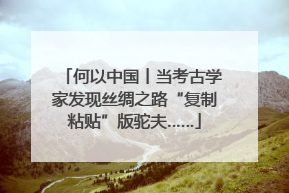 何以中国丨当考古学家发现丝绸之路“复制粘贴”版驼夫……