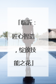 临沂：匠心智造，绽放技能之花