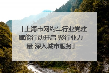 上海市网约车行业党建赋能行动开启 聚行业力量 深入城市服务