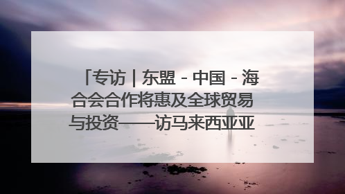 专访｜东盟－中国－海合会合作将惠及全球贸易与投资——访马来西亚亚太“一带一路”共策会高级研究员本恩·纳戈拉