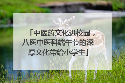 中医药文化进校园，八医中医科端午节的深厚文化带给小学生