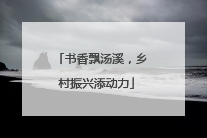 书香飘汤溪，乡村振兴添动力