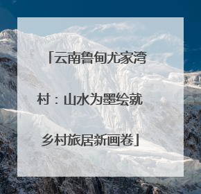 云南鲁甸尤家湾村：山水为墨绘就乡村旅居新画卷