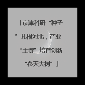 京津科研“种子”扎根河北，产业“土壤”培育创新“参天大树”