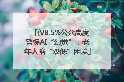 仅8.5%公众高度警惕AI“幻觉”，老年人陷“双低”困境
