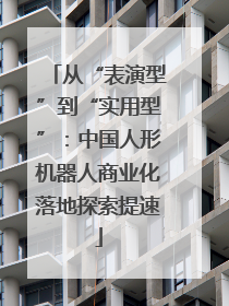 从“表演型”到“实用型”：中国人形机器人商业化落地探索提速