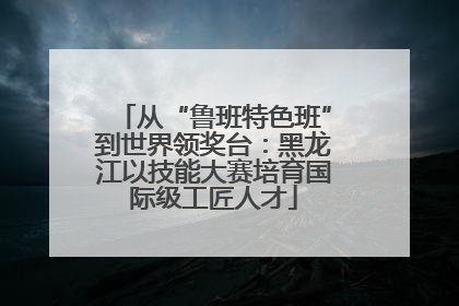 从“鲁班特色班”到世界领奖台：黑龙江以技能大赛培育国际级工匠人才