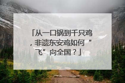 从一口锅到千只鸡，非遗东安鸡如何“飞”向全国？