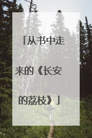 从书中走来的《长安的荔枝》