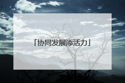 协同发展添活力