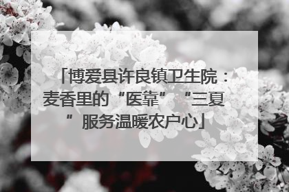 博爱县许良镇卫生院：麦香里的“医靠”“三夏”服务温暖农户心