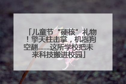 儿童节“硬核”礼物！擎天柱击掌，机器狗空翻……这所学校把未来科技搬进校园