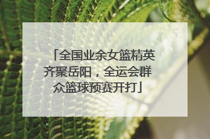 全国业余女篮精英齐聚岳阳，全运会群众篮球预赛开打