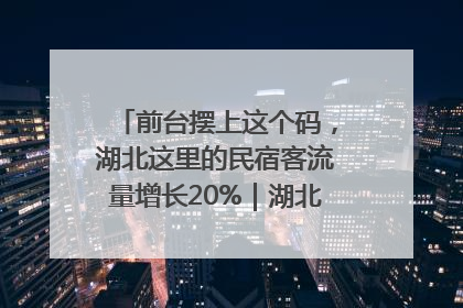 前台摆上这个码，湖北这里的民宿客流量增长20%｜湖北市场监管所的故事