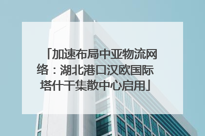 加速布局中亚物流网络：湖北港口汉欧国际塔什干集散中心启用