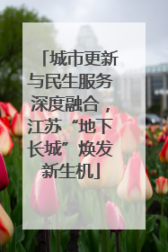 城市更新与民生服务深度融合，江苏“地下长城”焕发新生机