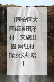 同安区大同街道田洋村：文旅出圈 网红村探索长红路