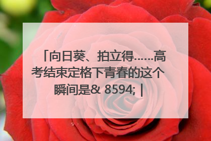 向日葵、拍立得……高考结束定格下青春的这个瞬间是& 8594;｜2025四川高考