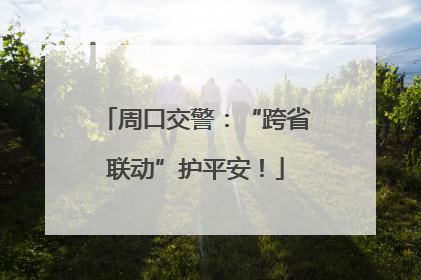 周口交警：“跨省联动”护平安！
