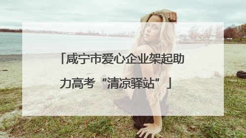 咸宁市爱心企业架起助力高考“清凉驿站”