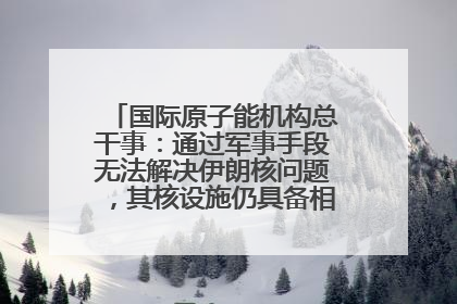 国际原子能机构总干事：通过军事手段无法解决伊朗核问题，其核设施仍具备相关产能，只需要数月就能生产出浓缩铀