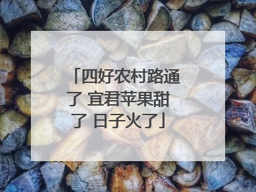 四好农村路通了 宜君苹果甜了 日子火了