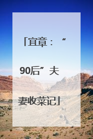 宜章：“90后”夫妻收菜记