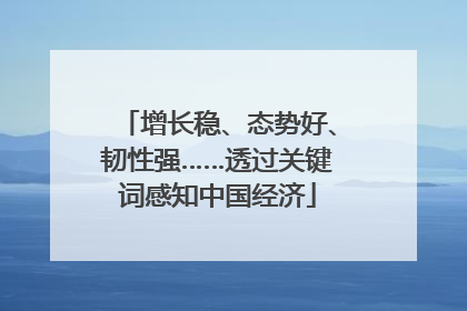 增长稳、态势好、韧性强……透过关键词感知中国经济