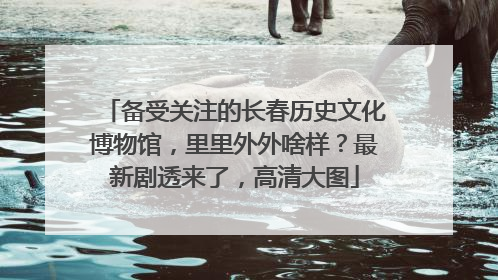 备受关注的长春历史文化博物馆，里里外外啥样？最新剧透来了，高清大图