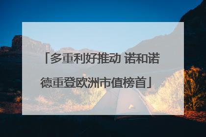 多重利好推动 诺和诺德重登欧洲市值榜首