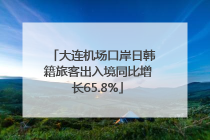 大连机场口岸日韩籍旅客出入境同比增长65.8%