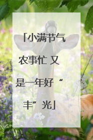 小满节气农事忙 又是一年好“丰”光