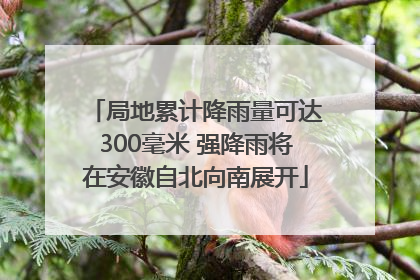 局地累计降雨量可达300毫米 强降雨将在安徽自北向南展开