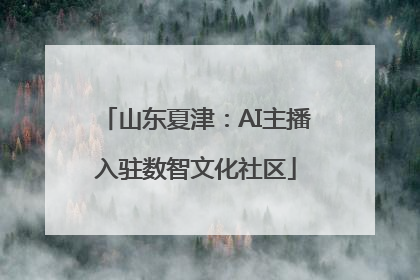 山东夏津：AI主播入驻数智文化社区