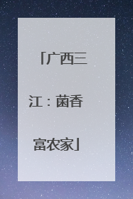 广西三江：菌香富农家