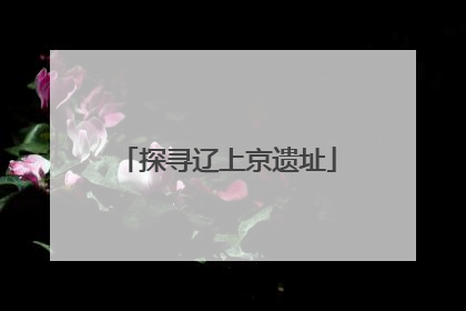 探寻辽上京遗址